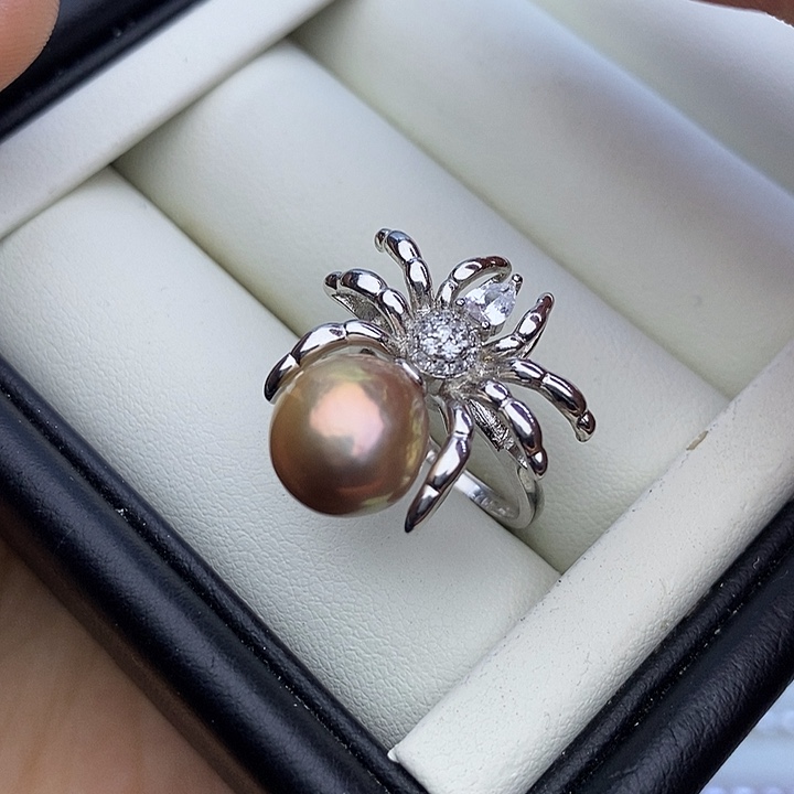 淡水珍珠颈饰银S925镶嵌10m