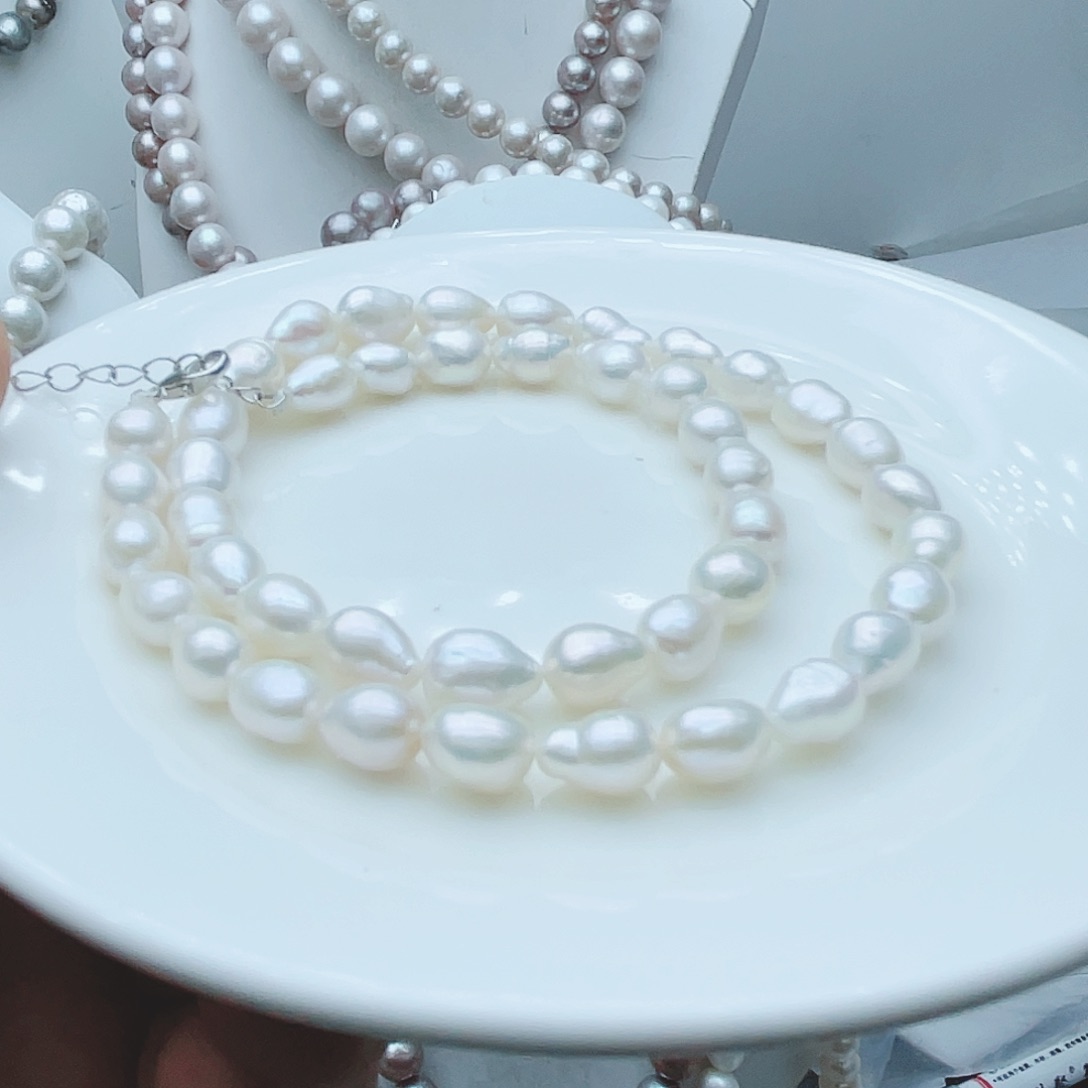 淡水珍珠颈饰钛钢