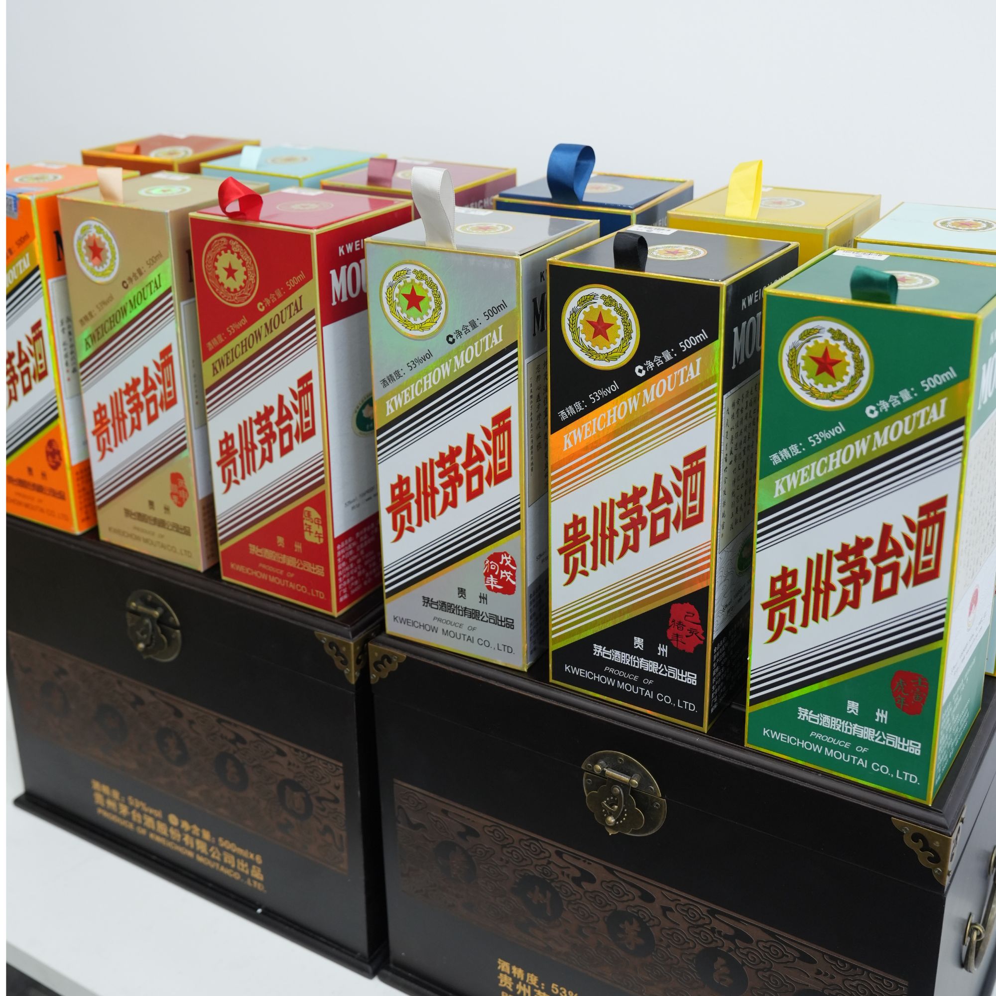 KWEICHOW MOUTAI/贵州茅台12生肖茅台全套53度500ml*12