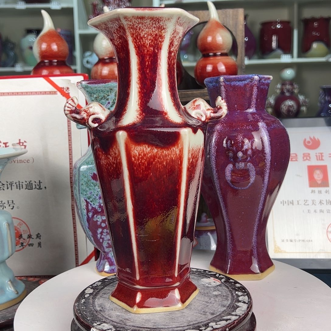 摆件郑家钧窑摆件