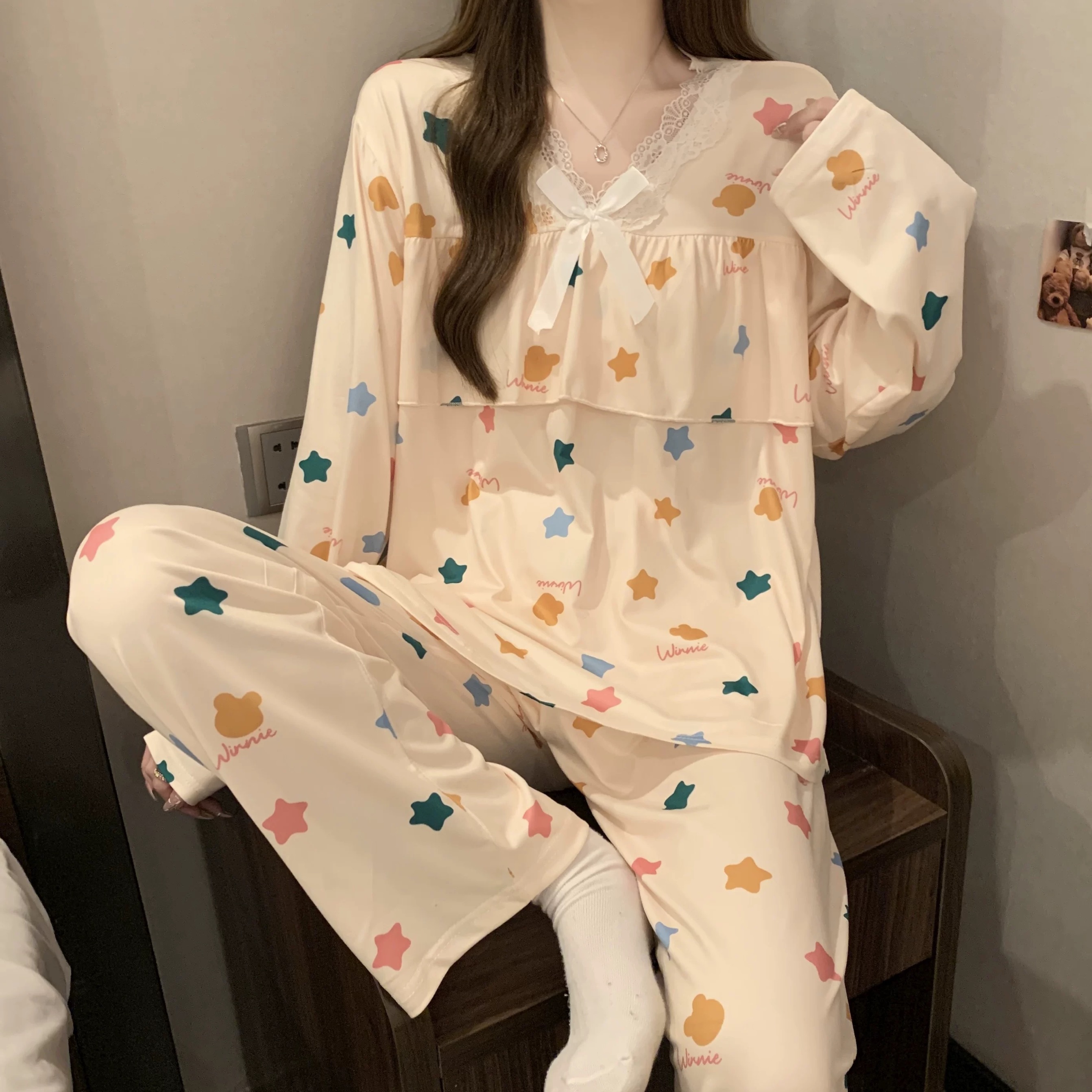 【古色古香】钢托款 2025新款 网红主播睡衣家居服套装穿搭火辣欧美