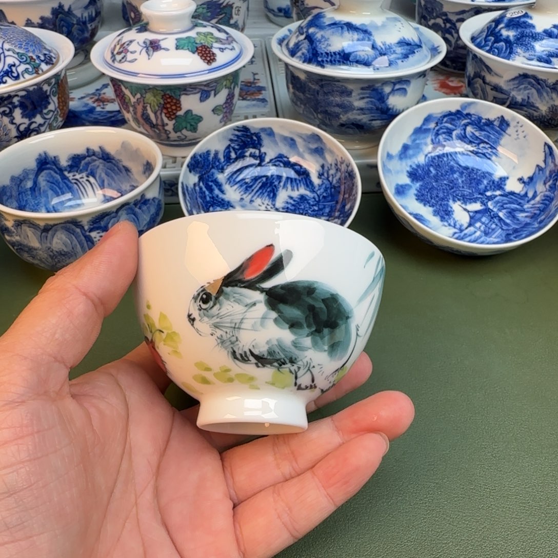 陶纯手工纯手绘茶具356