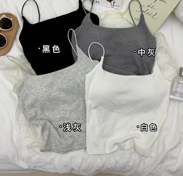 u型带垫子吊带美背