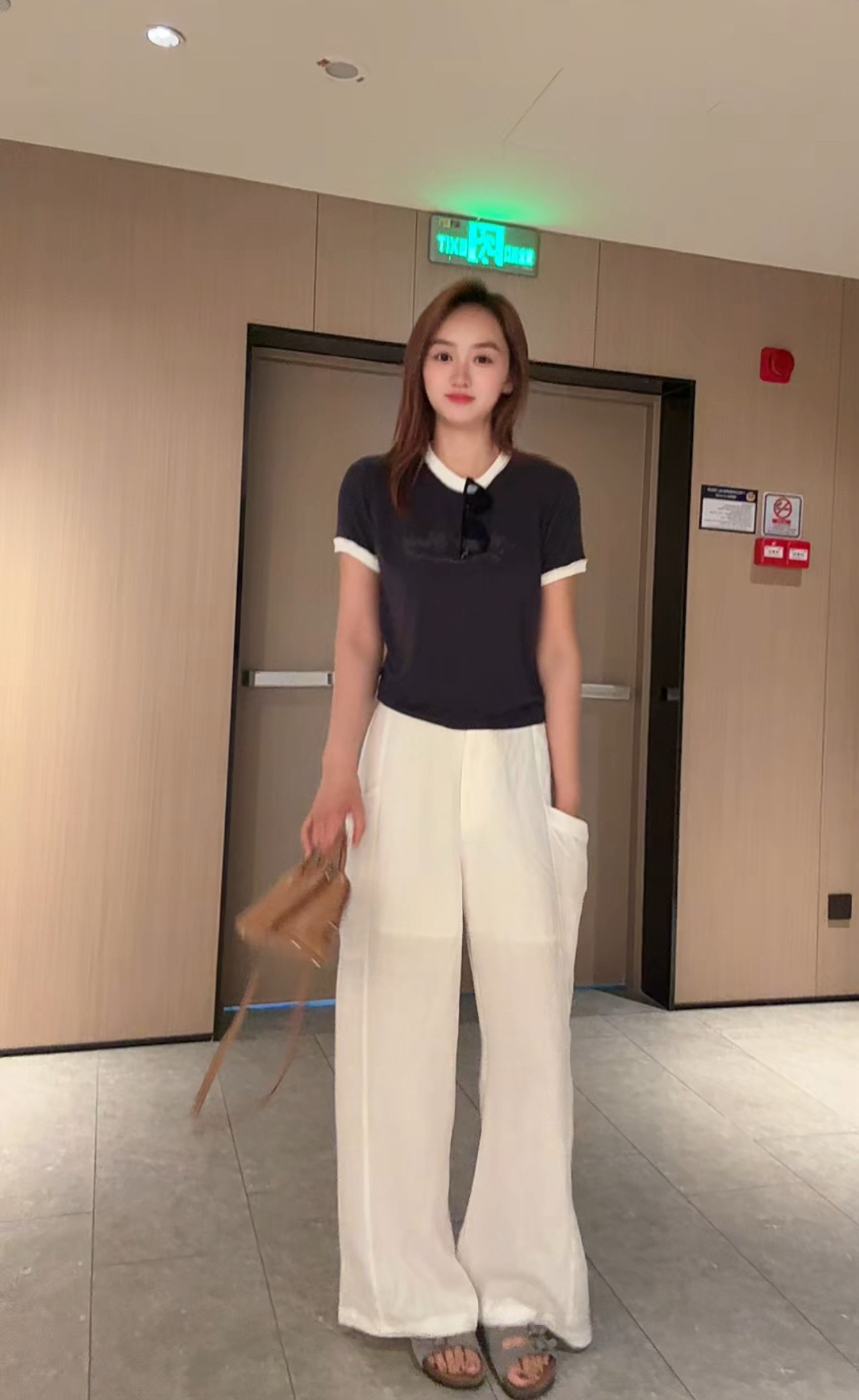 No褪专场谨慎下单金酉钱白色亚麻工装阔腿裤