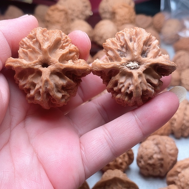 桃核把件无**桐零点文玩苹果园全品无修，43.5