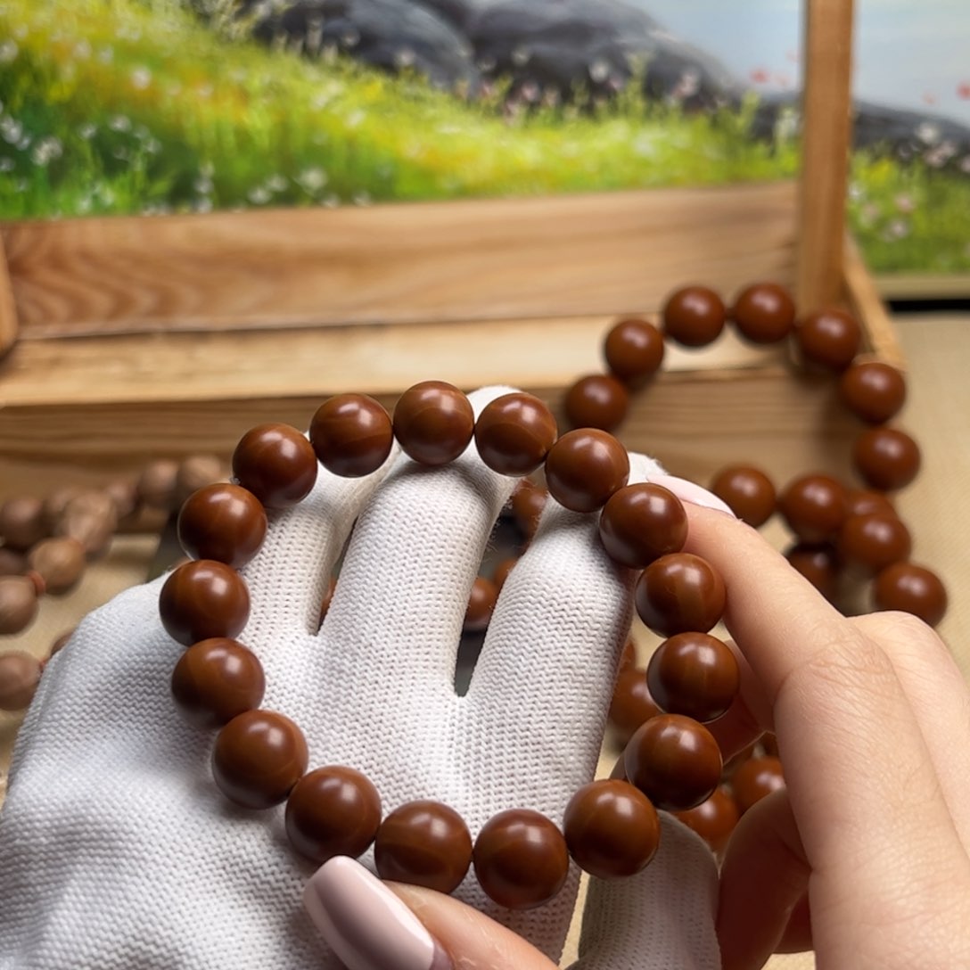 手串/手链橄榄核听*1.2铁核超小孔微上色