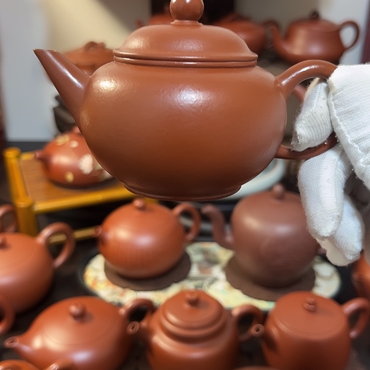 茶壶紫砂水平150cc朱泥原矿