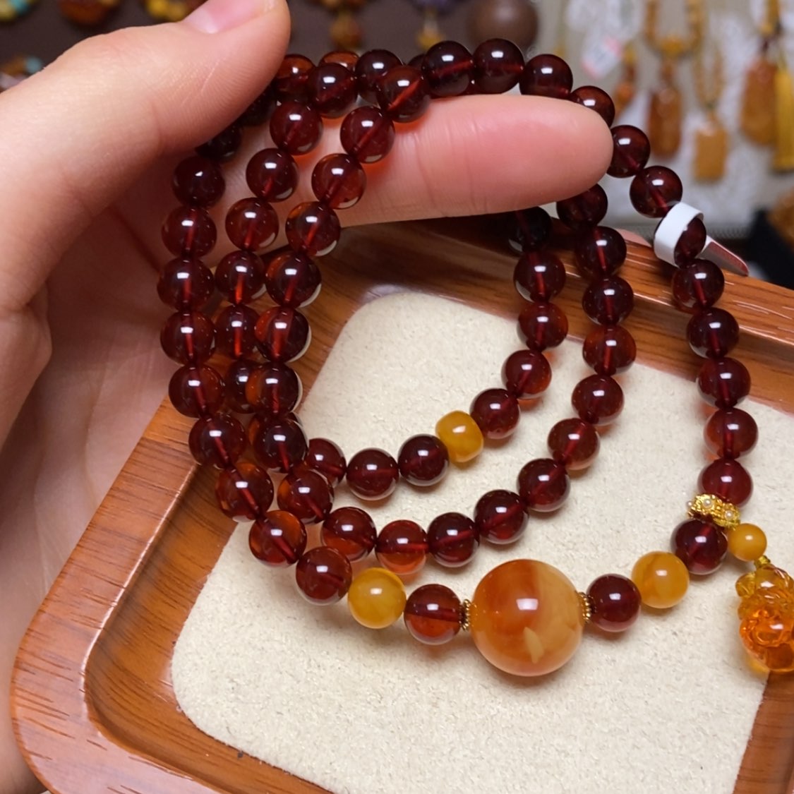 【闪购商品】手链蜜蜡未镶嵌手串