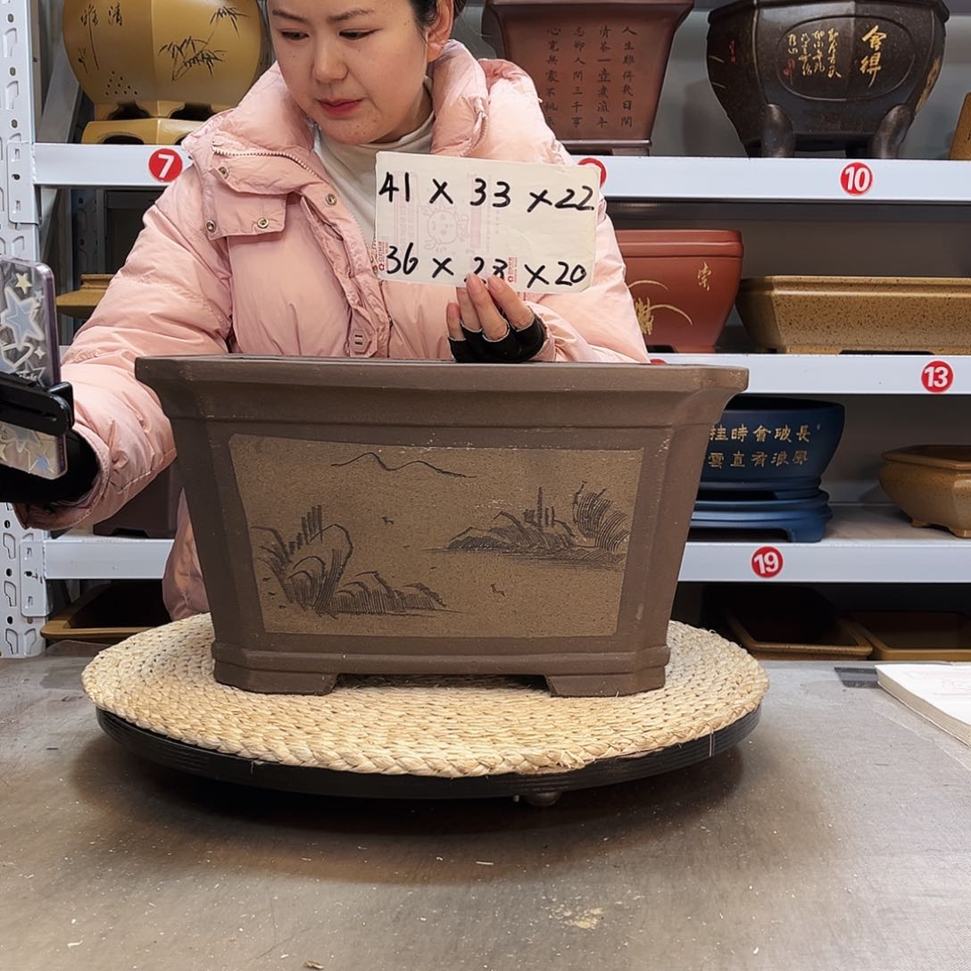紫砂花盆紫砂花盆