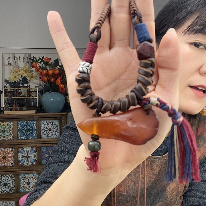 蜜蜡项链未镶嵌项链