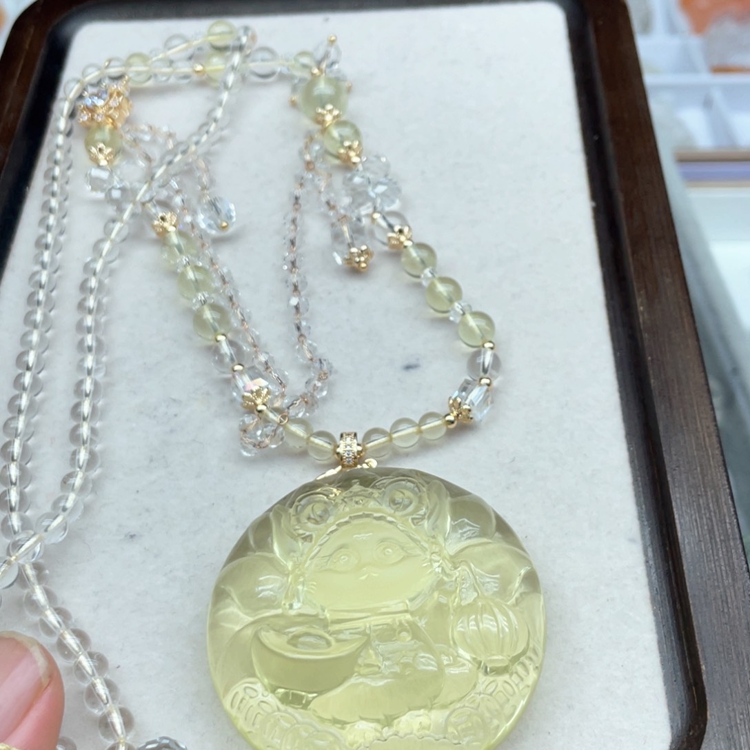 水晶吊坠(不含链)未镶嵌洋**y