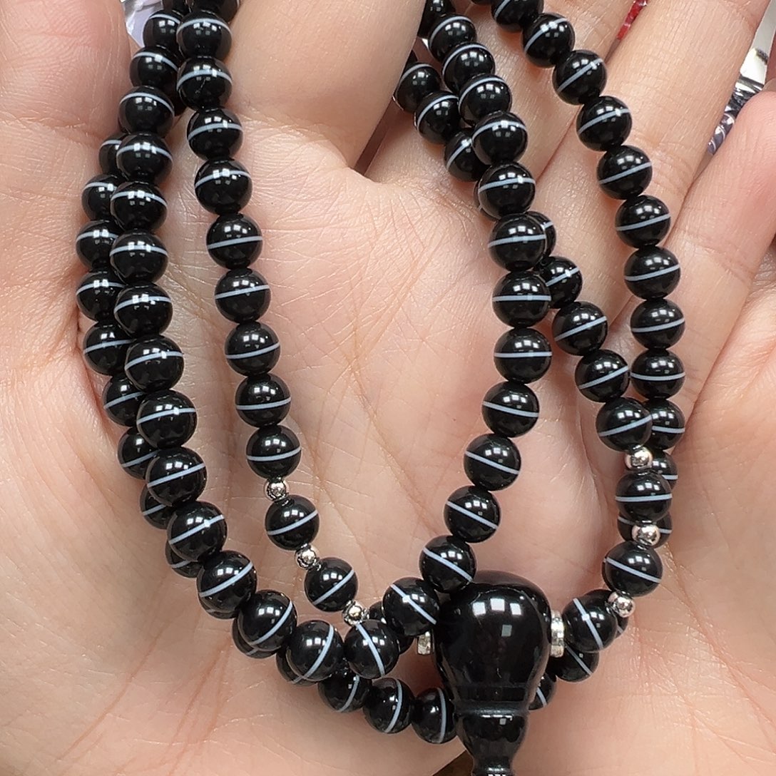 覆***雨玛瑙/玉髓合金手串