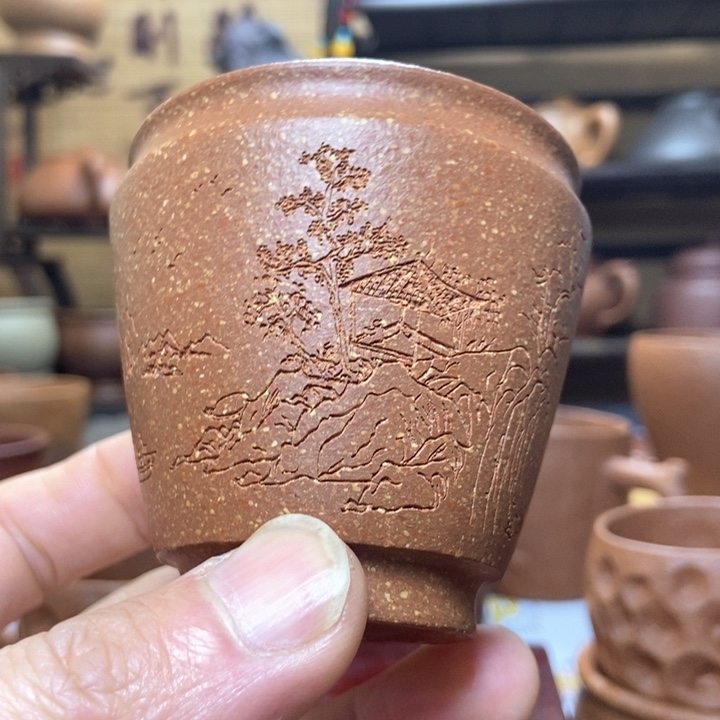 紫砂茶杯紫砂主人杯130毫升