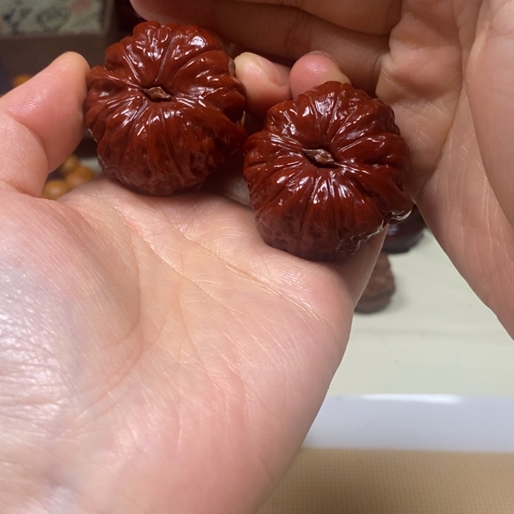 花***鱼吊坠文玩核桃南瓜墩