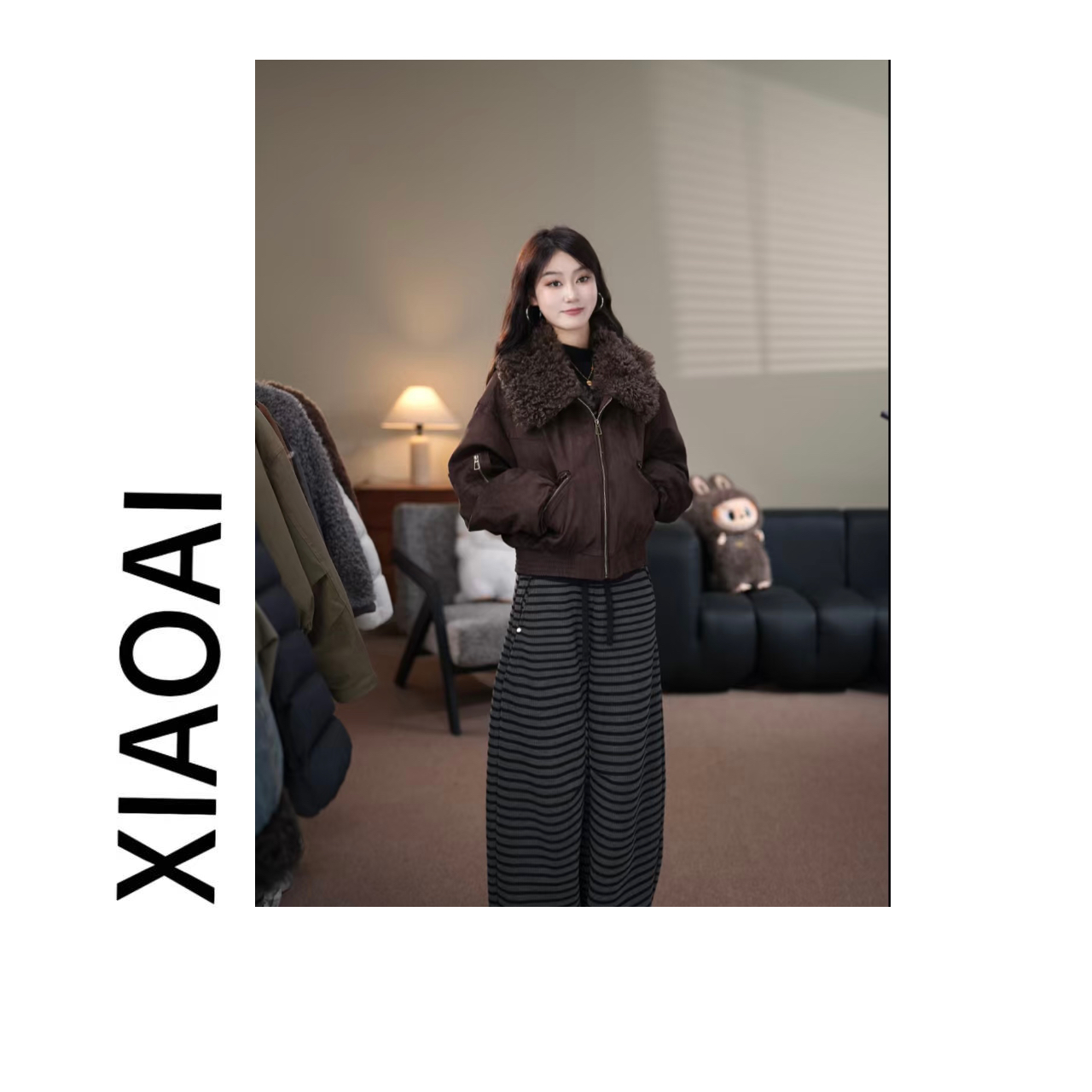 XIAOAI 【90白鸭绒】2025秋冬新款时尚保暖显瘦羽绒外套BN25988