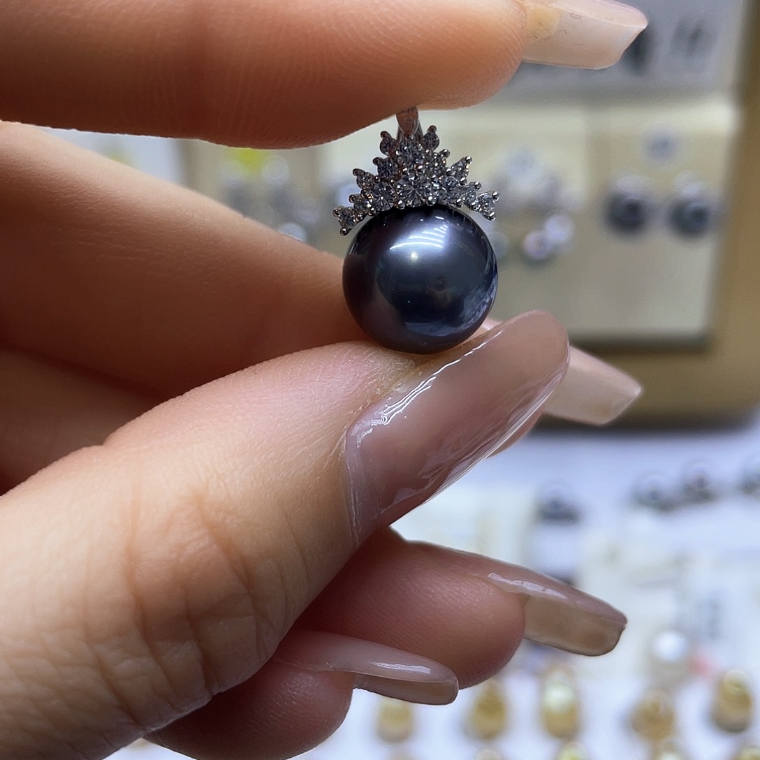 海水珍珠颈饰银S925镶嵌