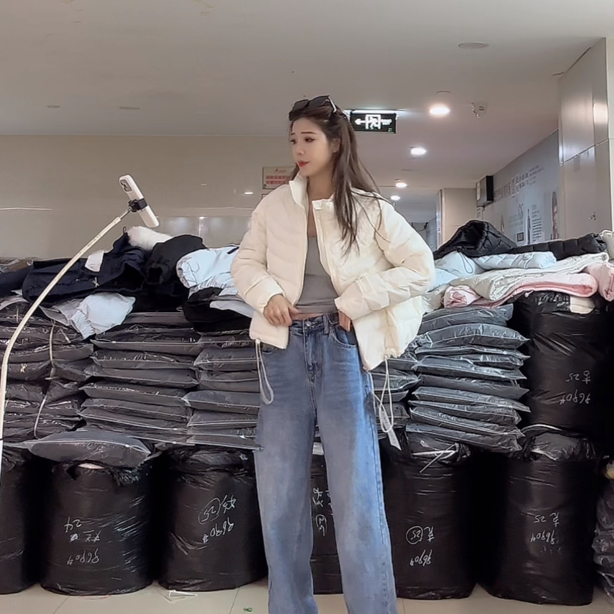 【柒汐】推荐冬季排骨短款棉服外套3381