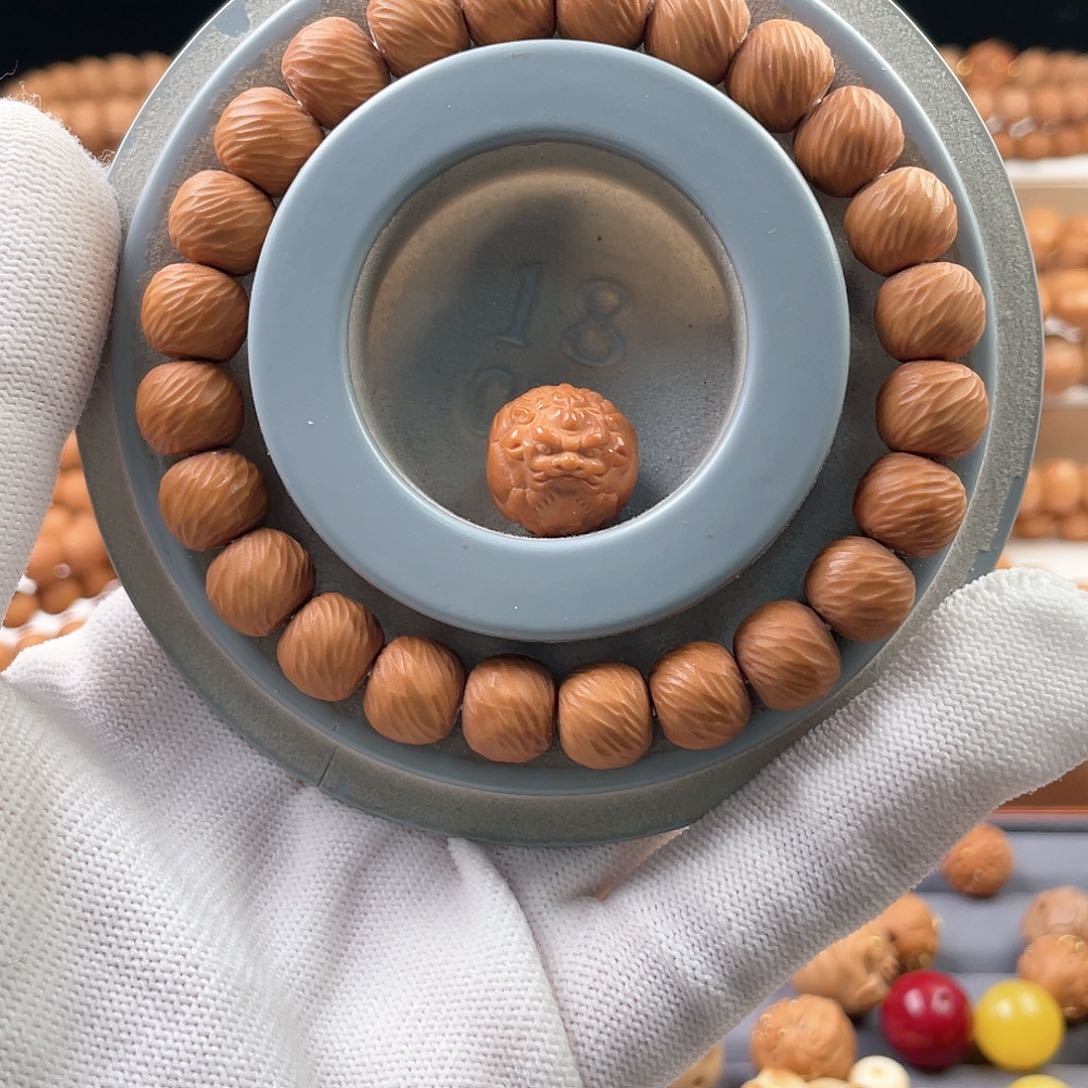 猴头核桃手串?***?云锦