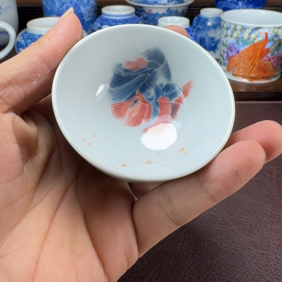 顺***大瓷片当代景德镇陶瓷手绘茶具