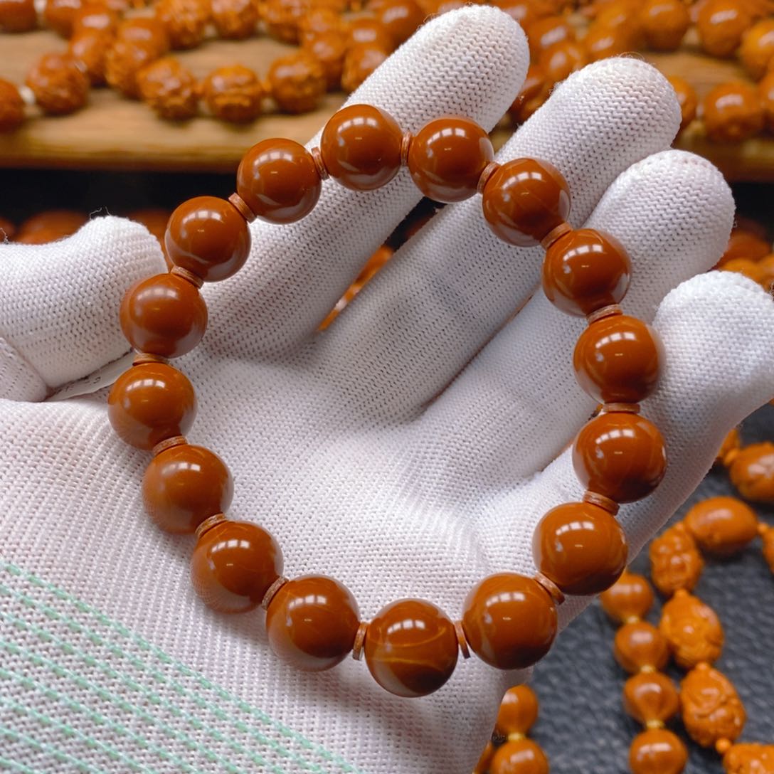 手串/手链橄榄核梅林铁核1.3正圆全品无瑕老料