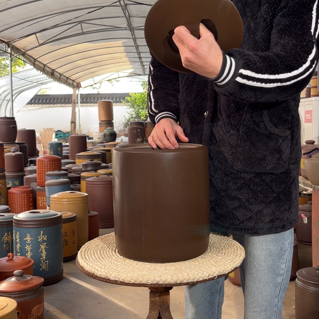 紫砂茶叶罐10 饼茶叶罐
