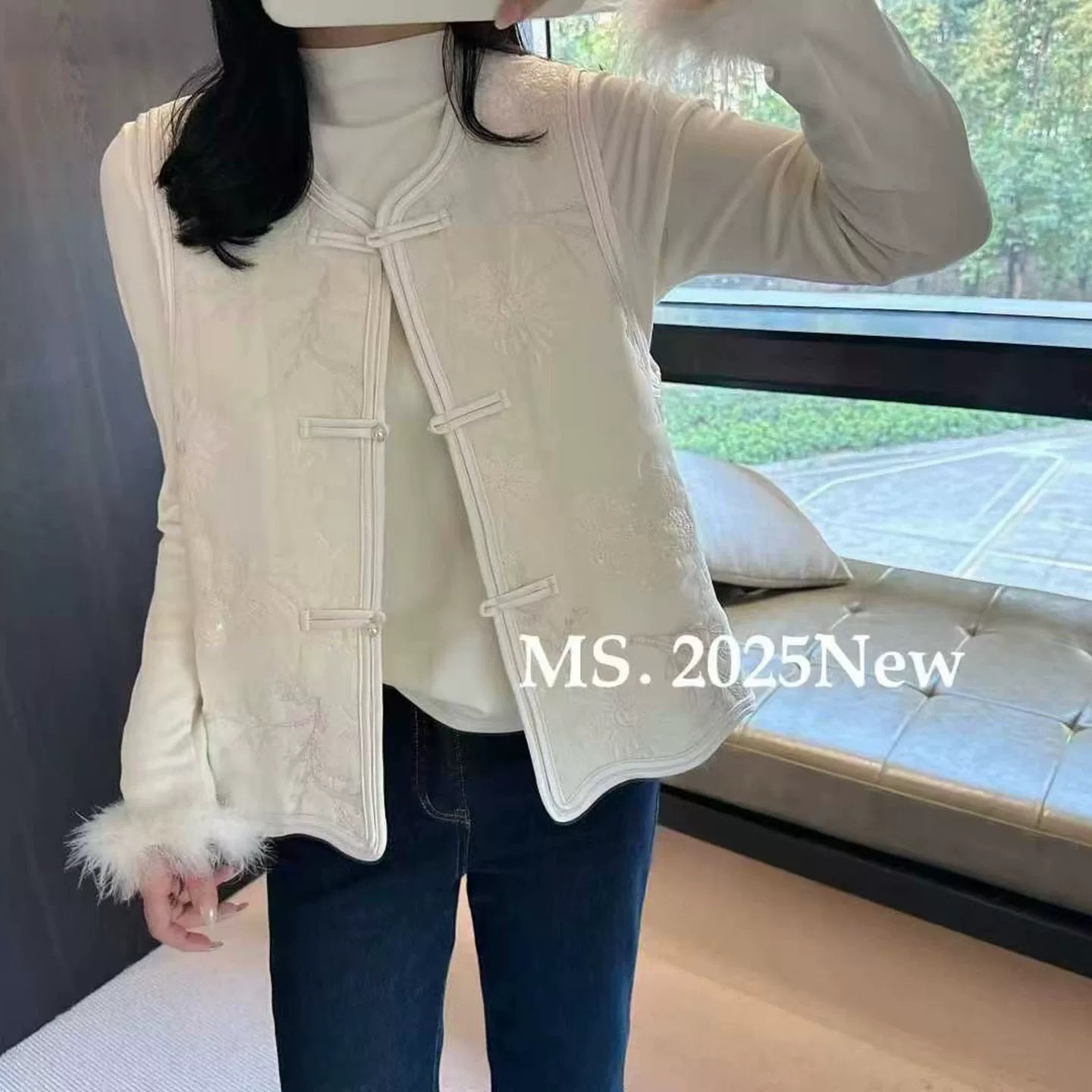 【海南肉丝】9232新款国风时尚马甲