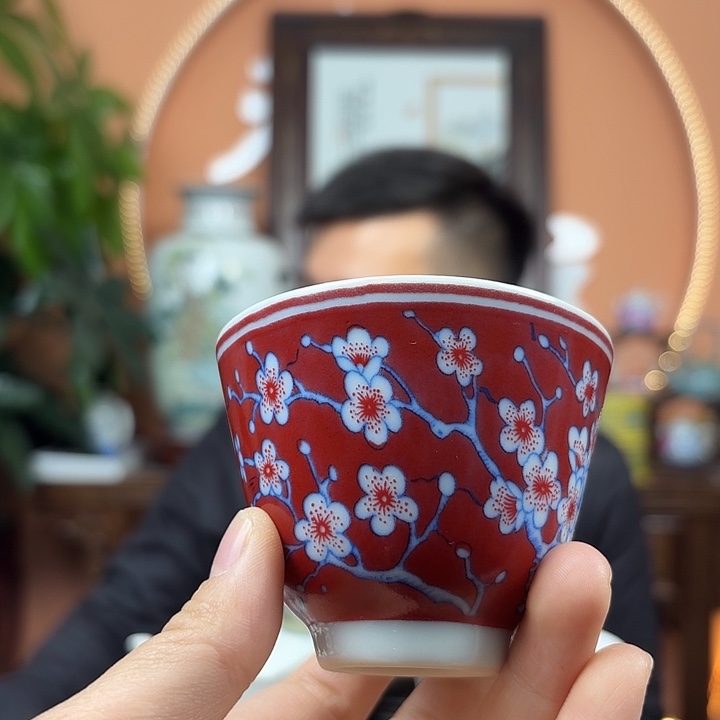 摆件陶景德镇陶瓷手工杯子