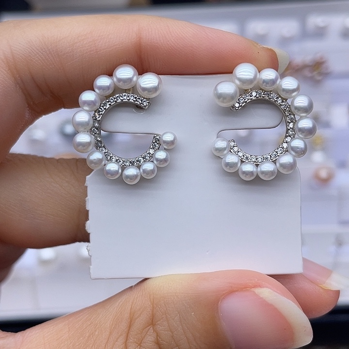 银S925镶嵌淡水珍珠颈饰