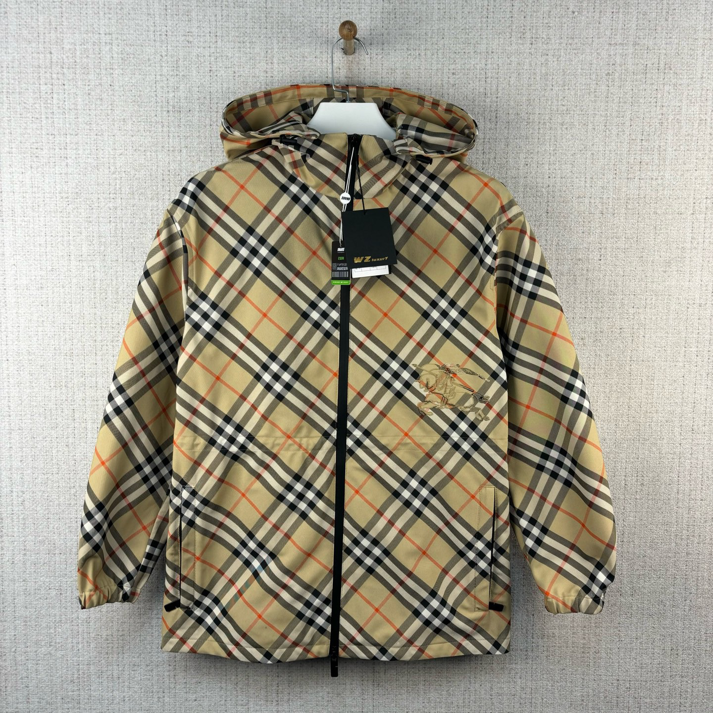 未使用 BURBERRY/博柏利 FW24格纹满印夹克外套/尺码XS/编号10111