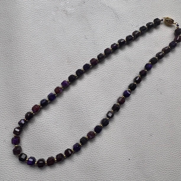 32040088南非铁皮紫丝绒项链（多样性发其一）14