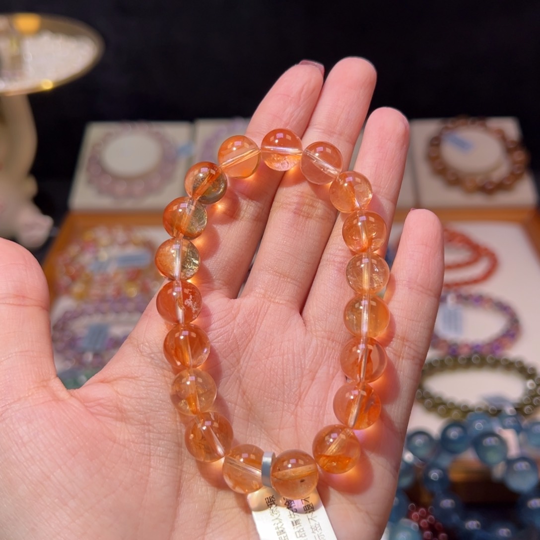 水晶手串未镶嵌10m收藏级电光糖纸胶花