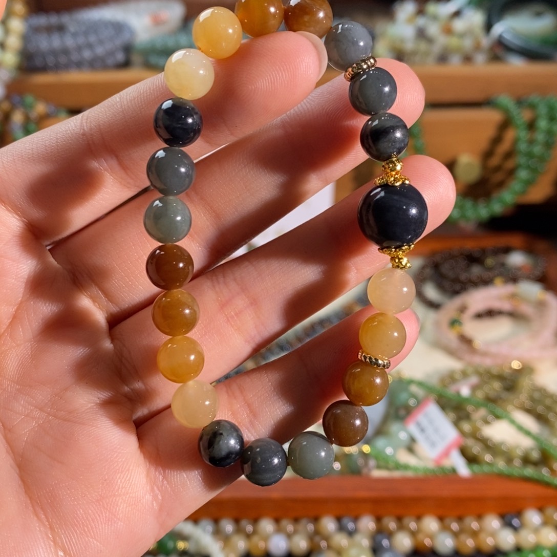 和田玉未镶嵌手链