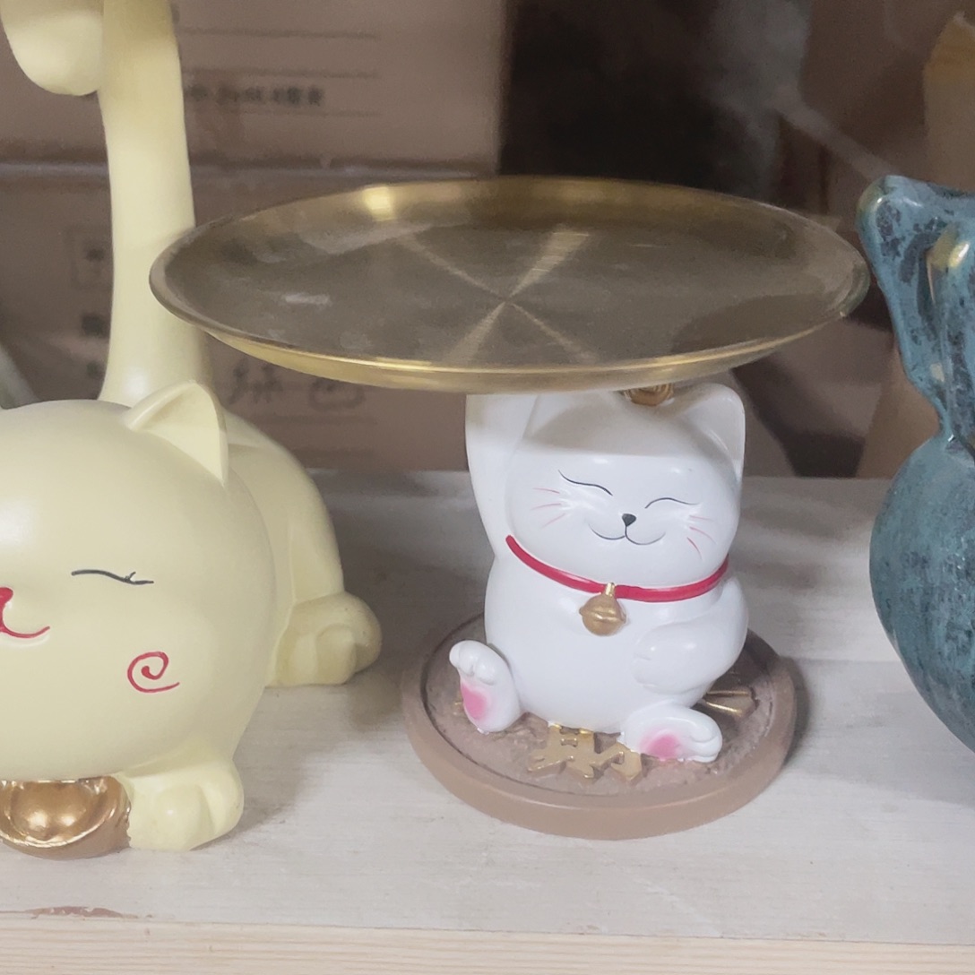 陶瓷白色小猫111111111