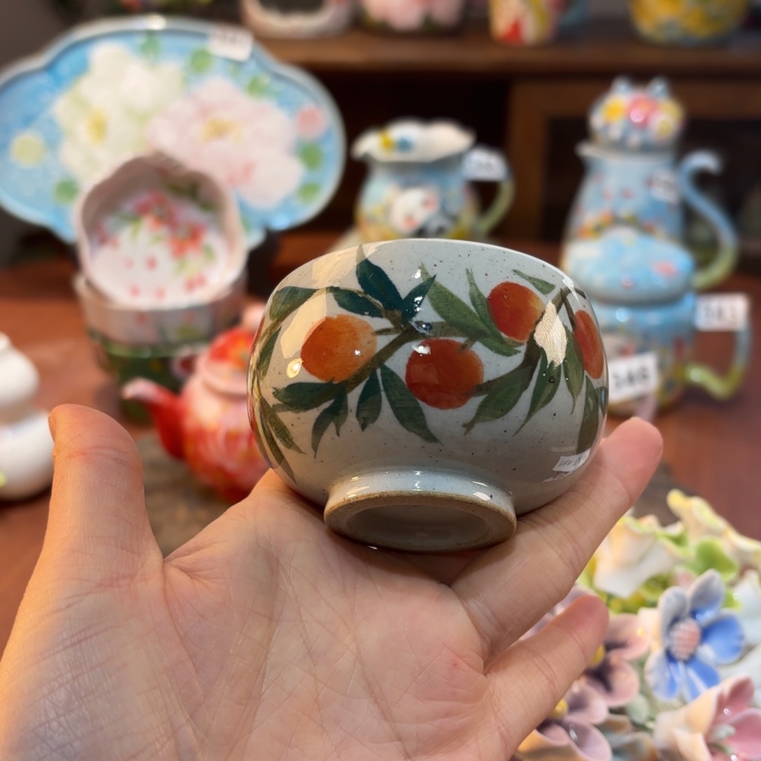 景德镇手绘高温釉下彩陶瓷茶具