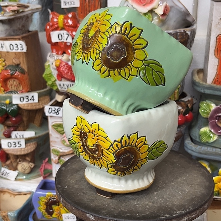 粗陶材质多肉花盆