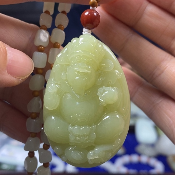 和田玉挂件未镶嵌平**水