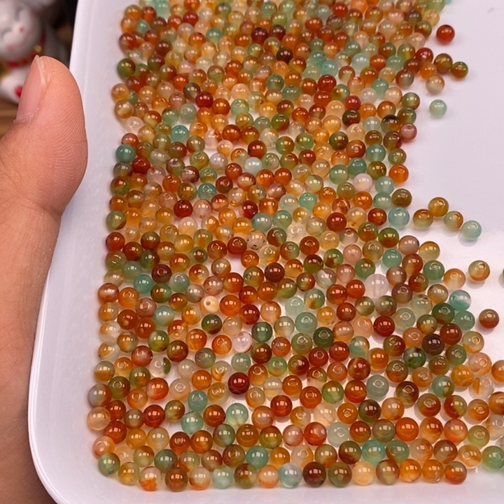 未镶嵌孔雀玛瑙玛瑙/玉髓100个孔雀玛瑙卡4