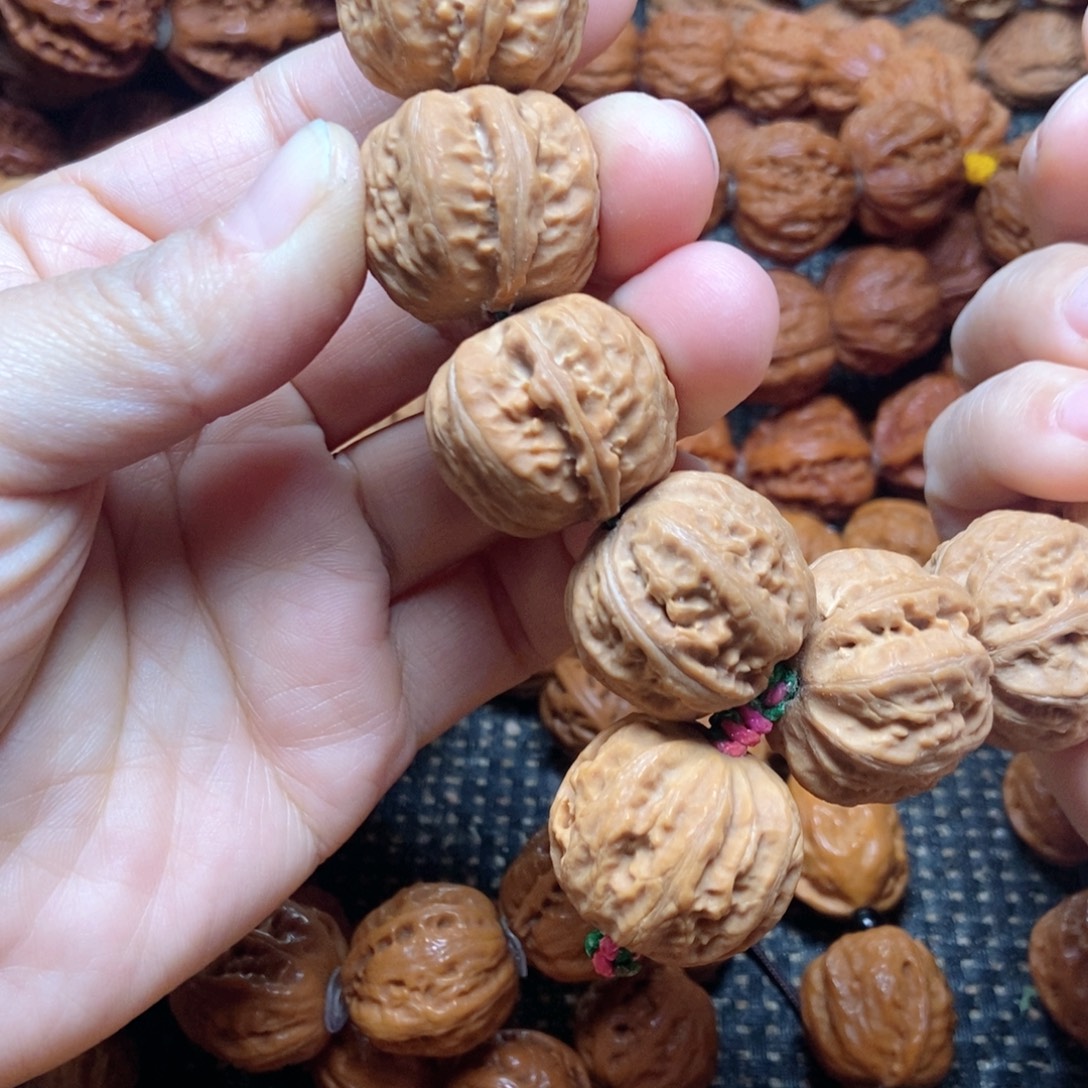 桃核吊坠粗筋磨盘手持