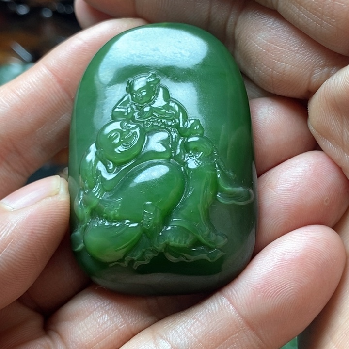 和田玉（碧玉）挂件未镶嵌