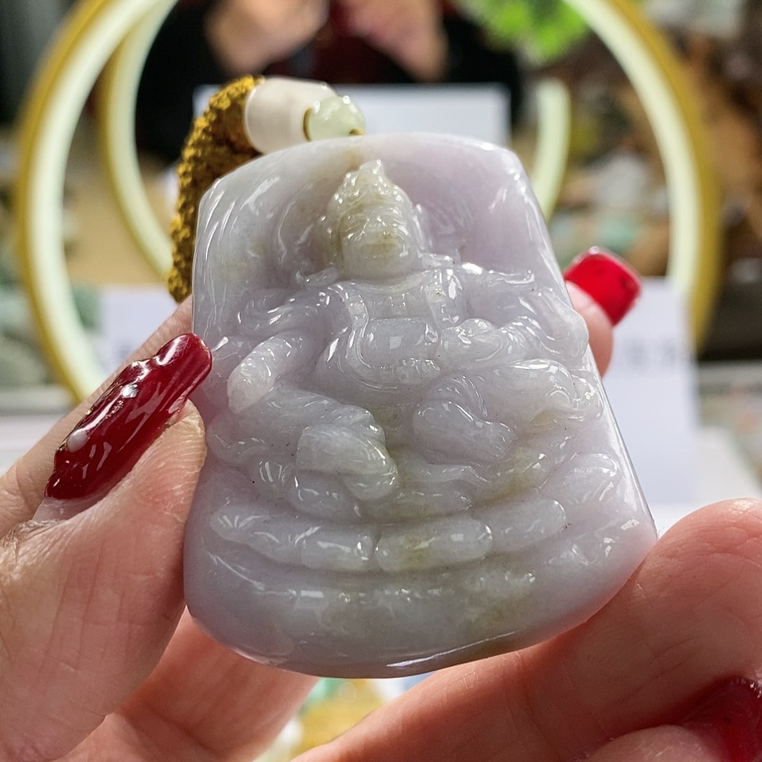 【闪购商品】翡翠颈饰未镶嵌财神