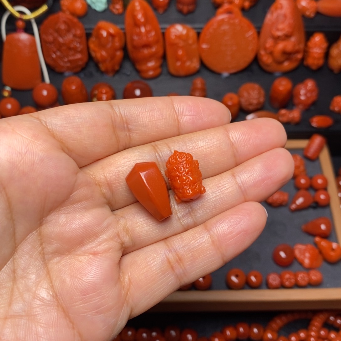 南红玛瑙配饰未镶嵌建*配饰