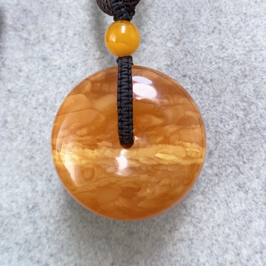 蜜蜡项链未镶嵌蜜蜡吊坠