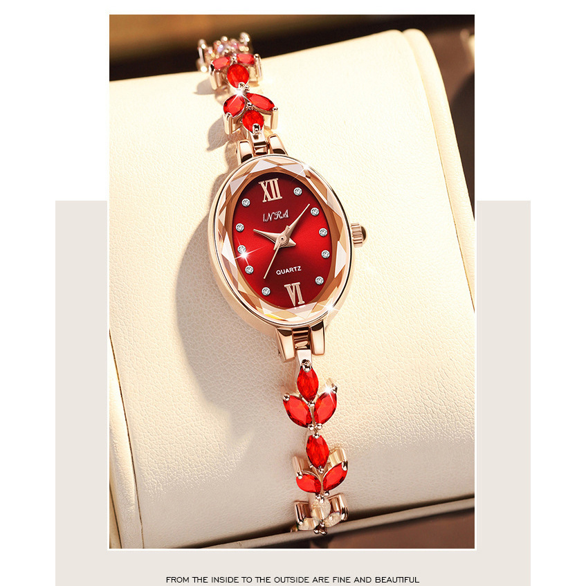 红色色罗兰·新款时尚手链腕表6819 H