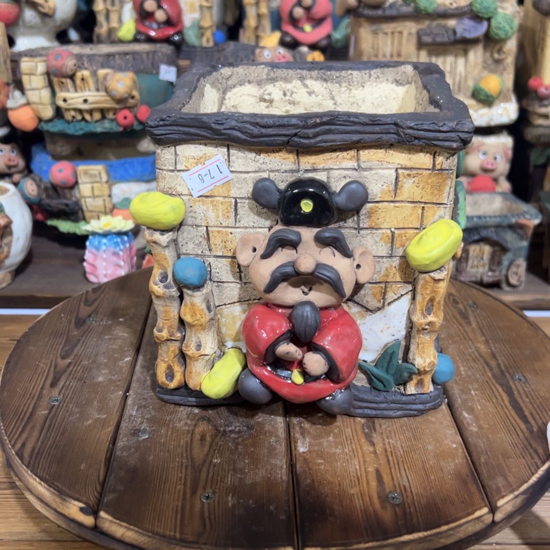 红陶嘻哈多肉花盆