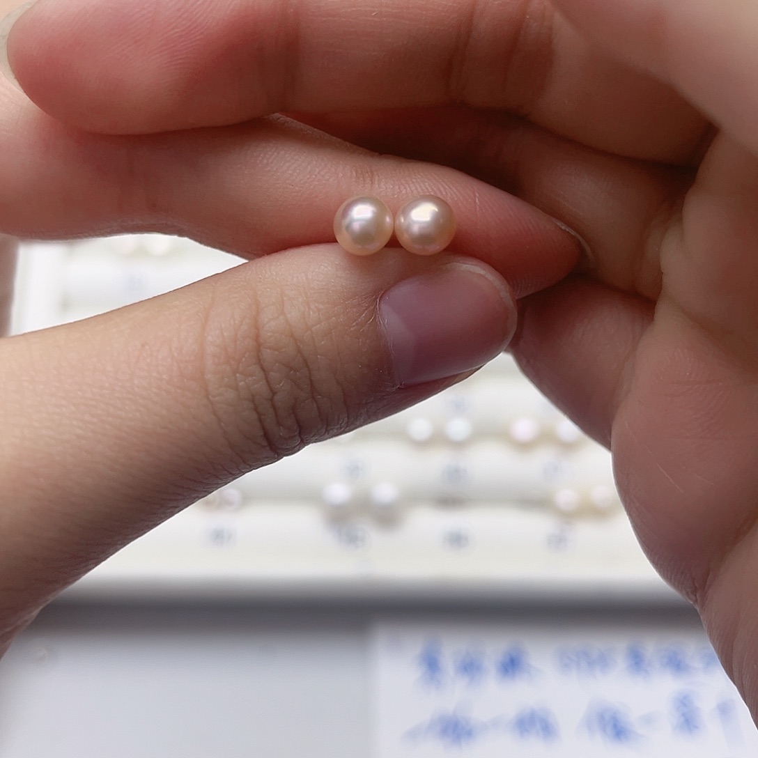 淡水珍珠耳饰银S925镶嵌ℒ****