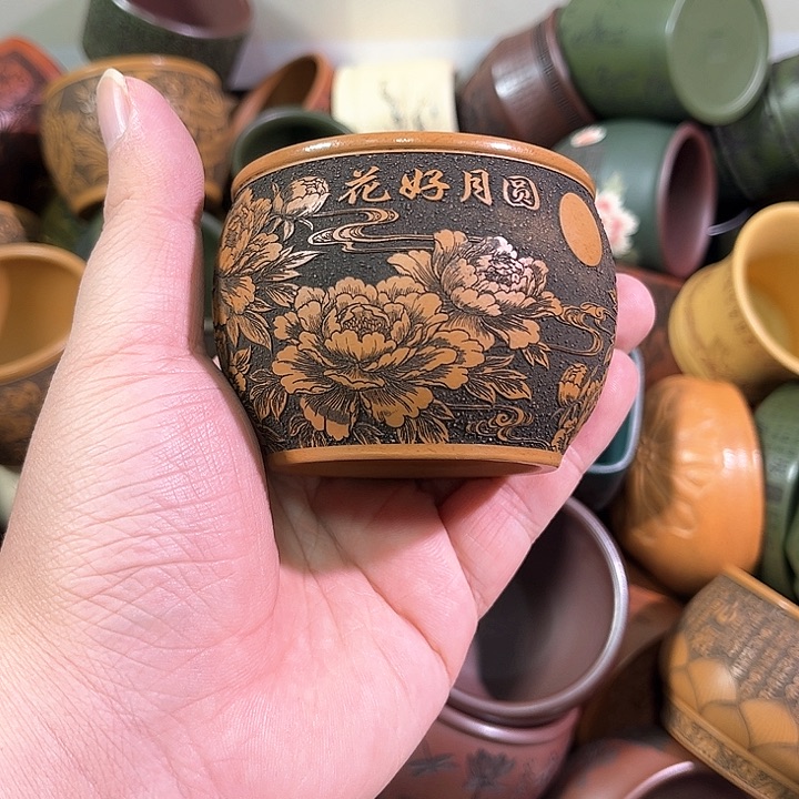 茶杯紫砂全手工紫砂主人杯