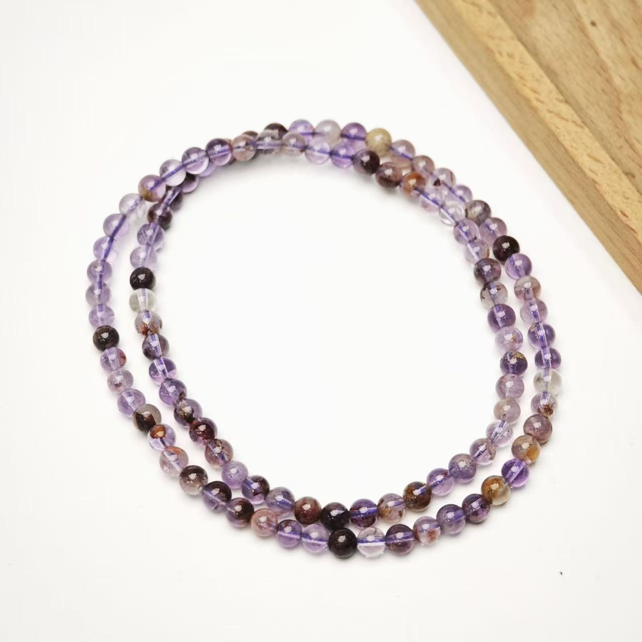 【普陀山欢喜】水晶多圈手串（发货多样性一件）K22674