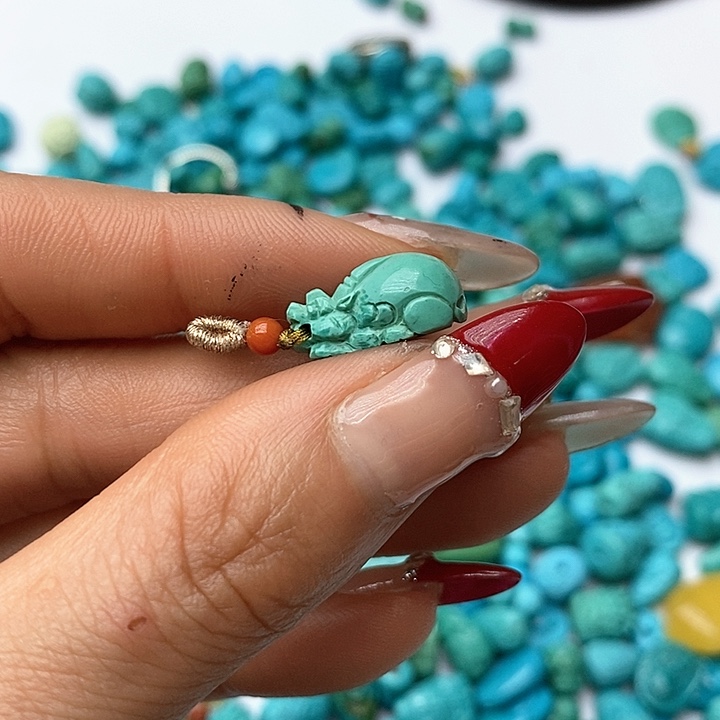 绿松石珠宝奇石未镶嵌