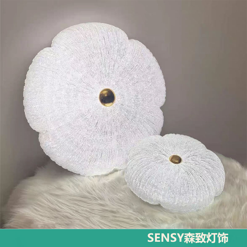 法式中古吸顶灯2025新款轻奢水晶花瓣主卧室房间灯全光谱护眼灯具