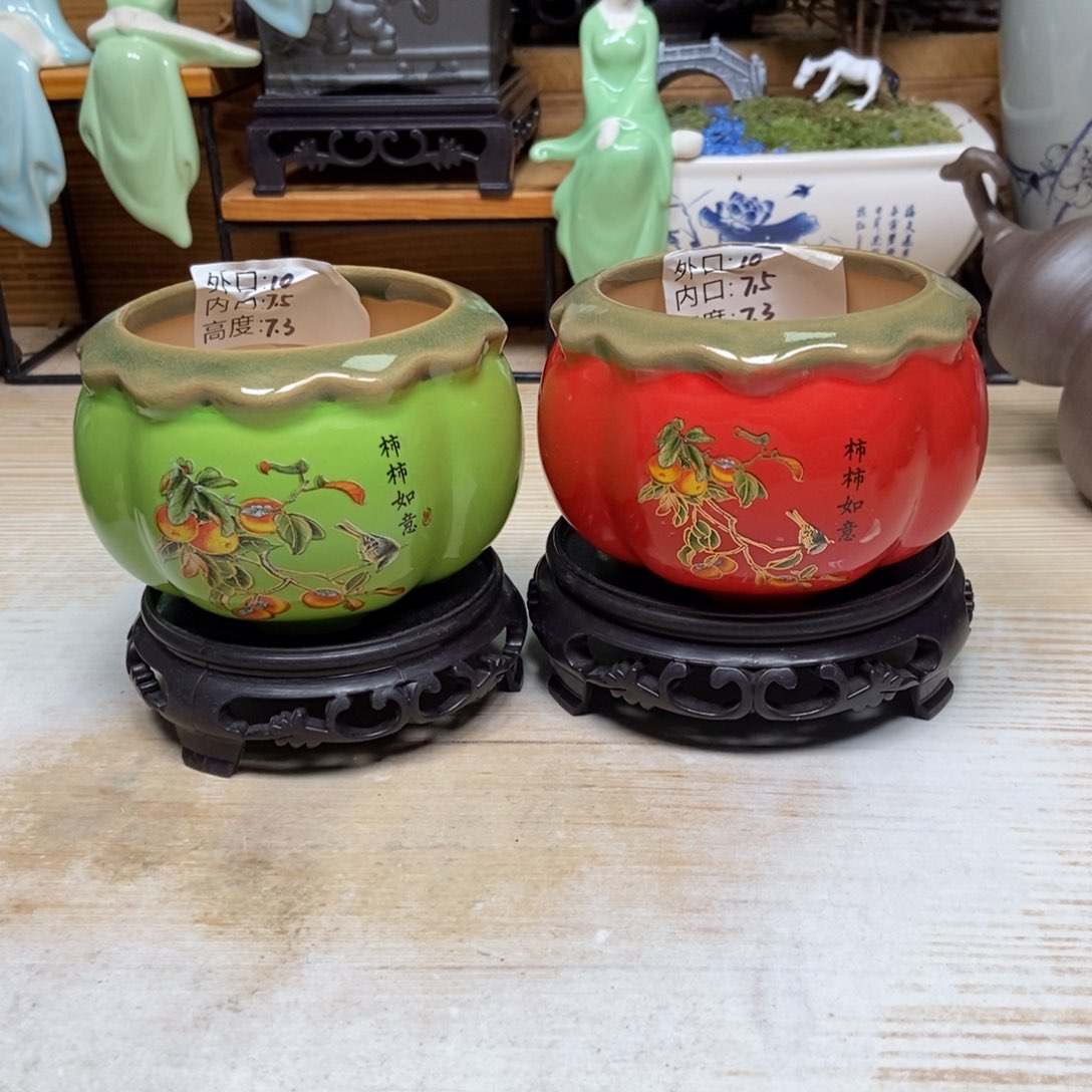 瓷片陶瓷花盆陶瓷艺术